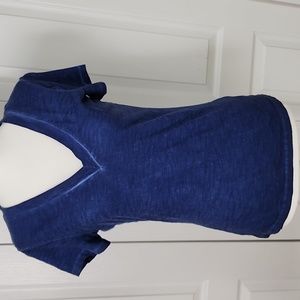 Express short sleeve T-shirt. Dark blue. XS